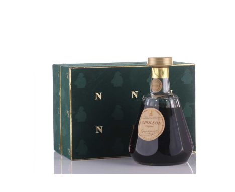 A Baccarat glass decanter containing Napoleon Courvoisier Cognac, limited edition, numbered BK9774, in fitted presentation ca