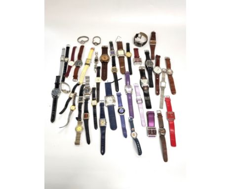 A large collection of  fashion watches