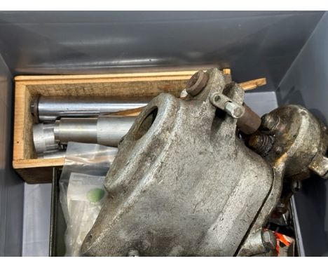 A gearbox housing, G56A 175, various bearings and tools Provenance: From the estate of the late Dr George Cohen