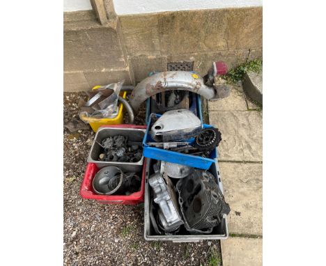 c. 1965 Honda CB77 engine, with a CB72 engine and chassis parts 