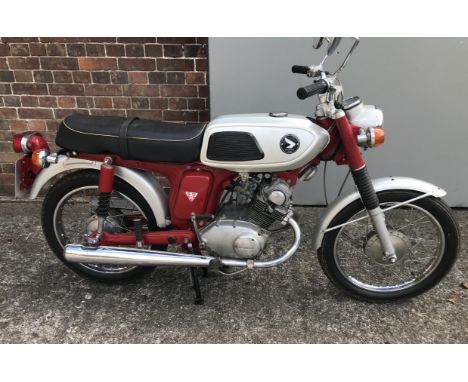 1967 Honda SS125 Registration number MCF 85G Frame number SS125A 111277 Engine number TBA Original machine Runs and rides wel