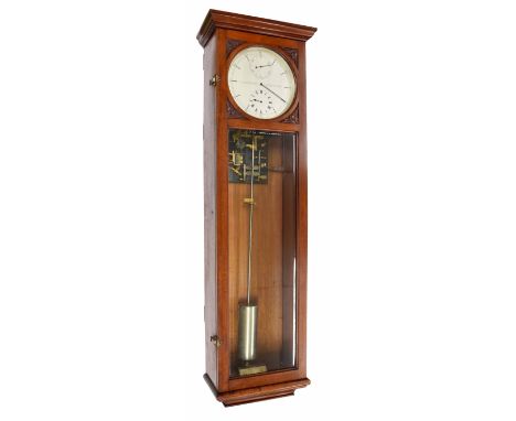 Extremely rare and early Synchronome Co. Shortt free pendulum astronomical regulator slave clock previously owned by Admiral 