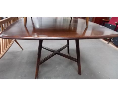 Ercol Elm drop leaf dining table