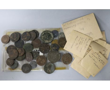 Roman bronze coinage and James II to George III copper coinage