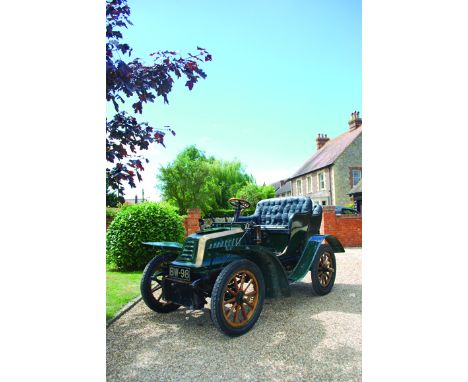 1905 DE DION BOUTON TYPE Z Registration number BW 98 The Edwardian car with two seat, 'Victoria' style coachwork incorporatin