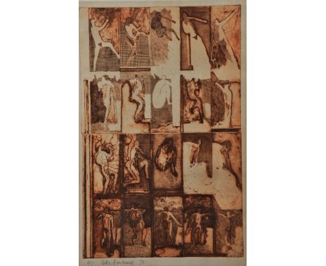 PETER DOWNING, 20TH CENTURY ENGLISH SCHOOL A figural form study, etching, signed, numbered and dated in the margin 2/5 1972, 