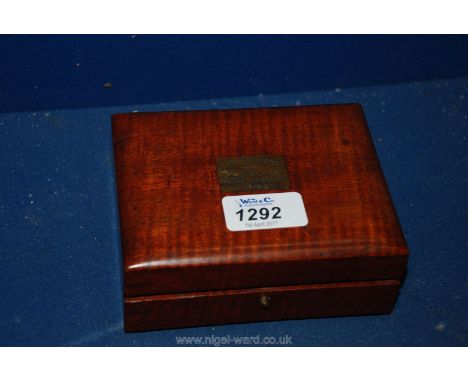 A Victorian cased brass Hydrometer complete with weights and glass vial, Sikes to Blake, Hatton Gardens London