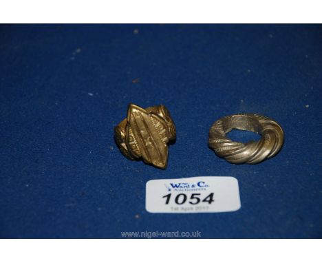 Two vintage African Tribal Rings