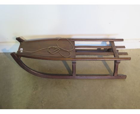 A vintage sledge waxed for decorative use 