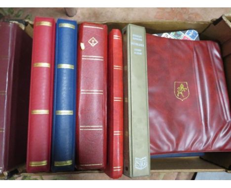 Twelve stamp albums/stock books containing world/commonwealth/British stamps to include Canadian, American and Eire stamp alb
