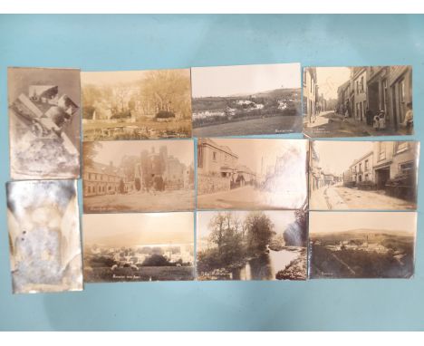Seventeen&nbsp;W R Gay RP postcards of Buckfast and Buckfastleigh, including the Abbey, Hotel and Fore Street. 
