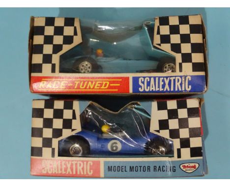 Triang Scalextric, C3 Javelin and C79 Offenhauser Front Engine Grand Prix car, (both boxed), (2). 