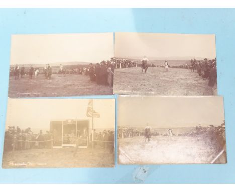 Sixteen W R Gay RP postcards of hunting and four of the Huccaby races 1909. 