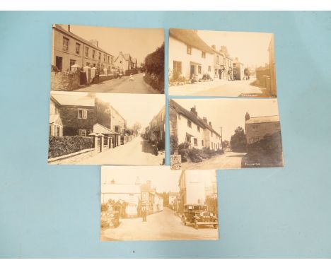 Five W R Gay RP postcards of Chillington, all street scenes. 