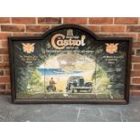 Original Framed Castrol Wakefield Poster A/F