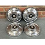 Set Of Four Chrome Jaguar Wheel Trims
