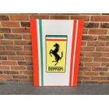 Metal Ferrari Sign