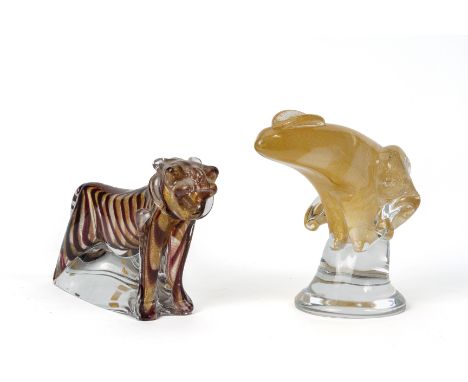 TWO MARCOLIN CRYSTAL MODELS OF ANIMALS
Limited edition models, comprising a tiger and rabbit, both with original labels, and 
