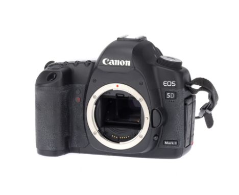 A Canon EOS 5D Mark II DSLR Body black, serial no. 0730310873, body F-G, some marks to rear screen and socket covers, viewfin