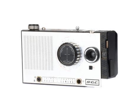 A G.E.C. Transistormatic Radio Camera 1964, a medium/long wave AM battery transistor radio with an integral Kodak Instamatic 