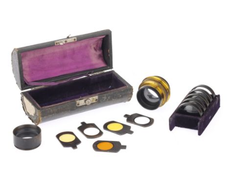 Busch's Vademecum Convertible Camera Lens Kit, complete set with 15, 25, 35, 45, 55, 65, &amp; 75 lens elements, lens body wi