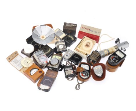 A Large Selection of Light Meters, from a range of makers,