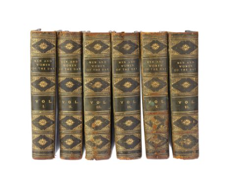 HERBERT ROSE BARRAUD (1845-1896), Men and Women of the Day, published 1888-1893, bound in six volumes in full leather, with f