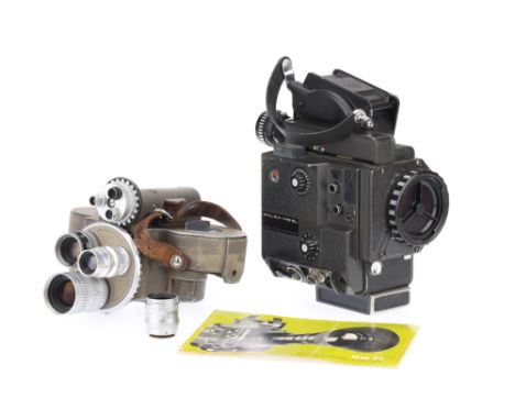 A Bolex H16 EL Body and Bell &amp; Howell 70-DR Camera H16 EL camera, 1975-1980, serial no.310069, with 100ft spool, instruct