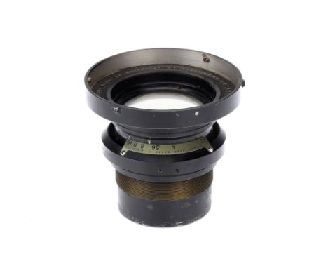 A Kodak Aero Ektar f/2.5 178mm Camera Lens, black, body G, optics G, some dust &amp; light haze present,