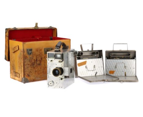 A Newman &amp; Sinclair Auto Kine Model G 35mm Motion Picture Camera Body, 1930-, aluminium, serial no. 672, body, VG-E, moto