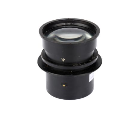 An Air Ministry f/6.3 20" Camera Lens, black, serial no. EE 189367, engraved 'REF. No 14/A body G, aperture blades travel fre