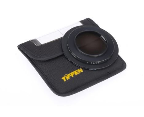 A Rodenstock Centerfilter E 58/77 ND 0.45 Camera Lens Filter, in VG condition, with Heliopan adapter, in Lee Filters soft pou