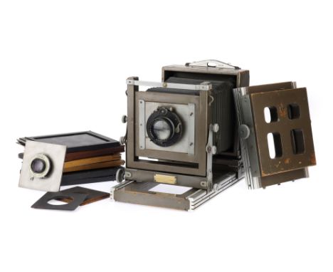 A Kodak 5"x7" Specialist Camera Model 2 Commercial Studio Camera, body F-G, with front &amp; rear rail extension, an extra ex