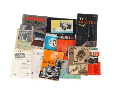 A Good Selection of Leica Handbooks, together with a selection of other camera related literature &amp; manuals,