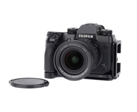 A Fujifilm X-H1 Mirrorless Digital APS-C Camera black, with a Fujinon Aspherical Super EBC XF f/4 10-24mm OIS lens, body G-VG