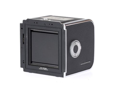 A Hasselblad A70 Medium Format Camera Film Back, chrome, serial no. RS 361596, insert serial does not match, missing darkslid