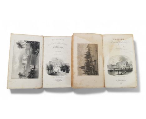 Charles Dickens. Uitstapje naar Noord-Amerika. Amsterdam: C. F. Stemler, 1842. Met 'eene plaat' van het huis van de president