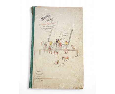Louise Michel: Contes & LÃ©gendesâ€Ž. Avec lettre autographe d' Henri Rochefort. Paris: Keva, 1884. Gebonden in halflinnen me
