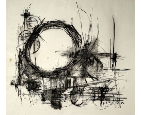 Inkttekening door Jan Montyn (1924 â€“ 2015), uitgevoerd op papier. Rechtsonder gesigneerd en gedateerd 63. Conditie: In rede