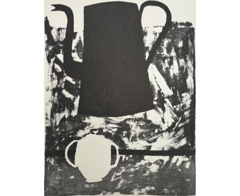 Litho getiteld "Ketelserie 2" door Klaas Gubbels (1934). Linksonder vermelding titel, midden onder vermelding litho en oplage