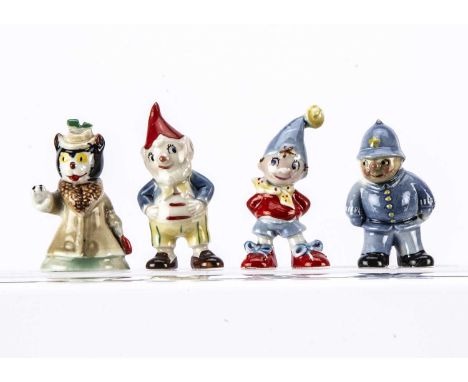 Wade Enid Blyton’s Noddy and friends circa 1958, painted ceramic figures comprising Noddy —2 3/4in. (7cm.) high; Big Ears, Mr