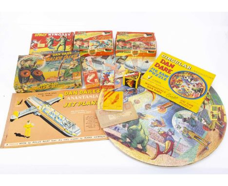 Frank Hampson’s Dan Dare toys and games, a Waddingtons The Circular Dan Dare Jig-saw puzzle, in original box —20 1/4in. (51.5