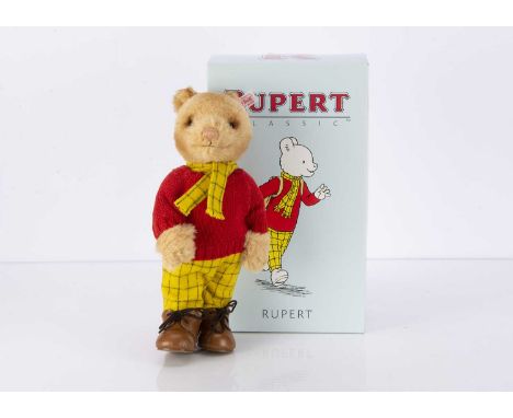 A Steiff limited edition Rupert the Bear Classic Rupert, exclusive to the UK and Ireland, 391 of 1973 for the year 2008; with