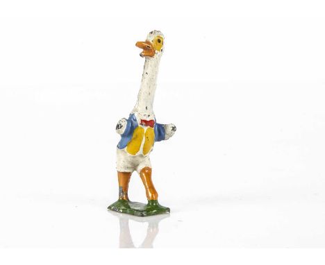 A rare Pixyland-Kew Bruin Boys Oswald Ostrich late 1920s hand-painted hollow-cast lead figure —2 1/2in. (6.5cm.) high (good c