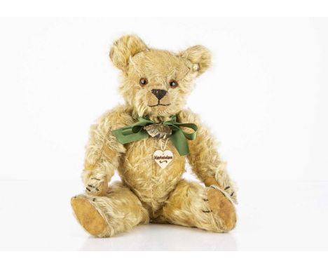 Hartsholme - an early 1920's Aerolite Chad Valley Teddy Bear,  with orange and black glass stick eyes, black stitched nose, m