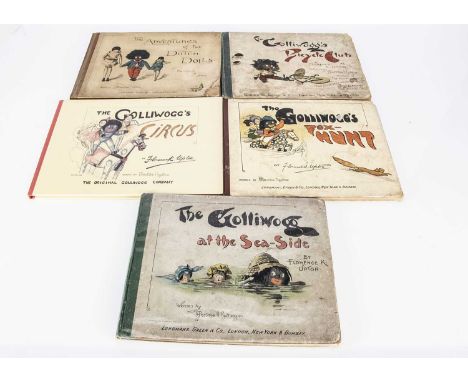 Florence K Upton Golliwogg books, The Adventures of two Dutch Dolls, 1923 New Edition (repaired corner on cover); The Golliwo
