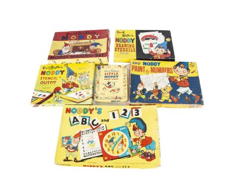 Enid Bylton’s Noddy toys and games, Noddy’s ABC and 123, Pepys Little Noddy Party Game, Sculpturecraft Noddy Model Making Set