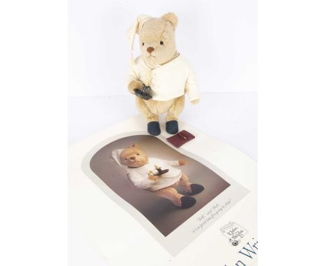 A limited edition R John Wright  Nightime Winnie The Pooh, 509 of 2500, in original box with certificate --13in. (33cm.) high