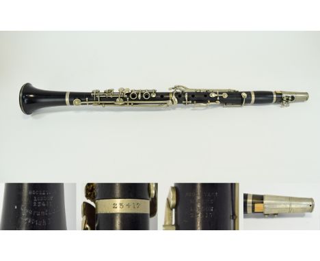 Boosey & Co Early Clarinet. c.1920. Serial No 23417 - Please See Photo. 26.75 Inches In length. 