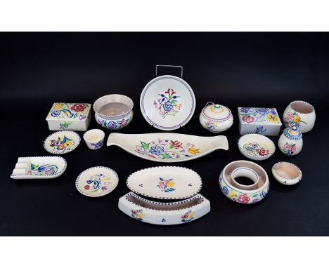 Poole Pottery From The 1960's / 1970's Collection of Pottery Items ( 17 ) In Total. Various Shapes and Sizes - Please See Pho